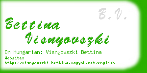 bettina visnyovszki business card